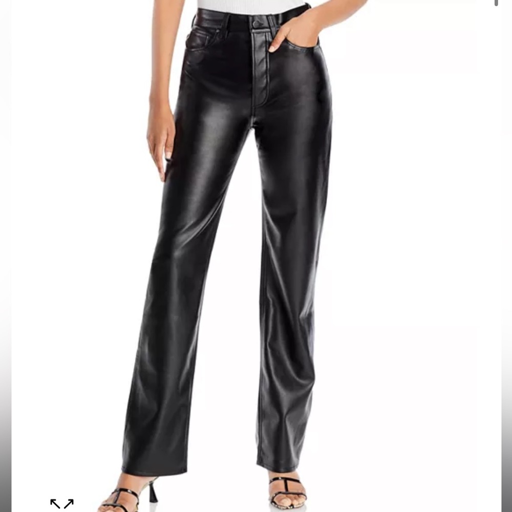 Anine Bing Kat Faux/Vegan Leather Pants